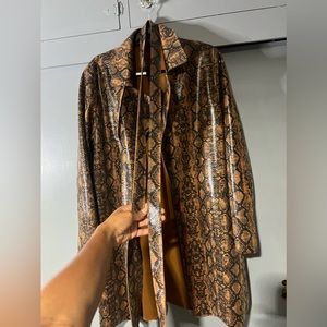Brown Snakeskin Jacket